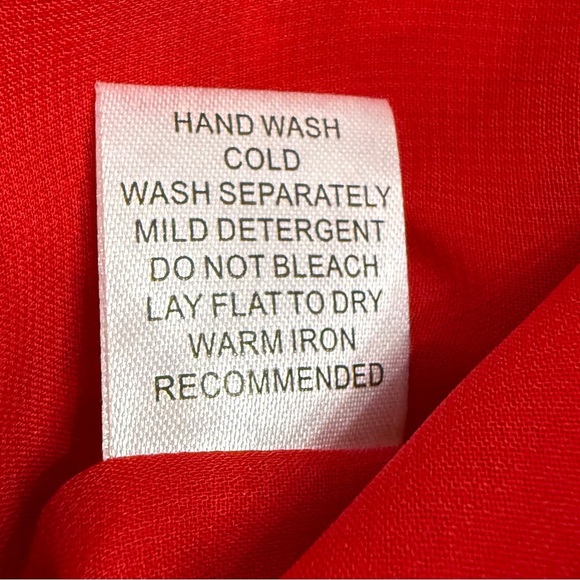 Jade Melody Tam Womens Red Lace Peasant Blouse Size Large - Picture 8 of 11